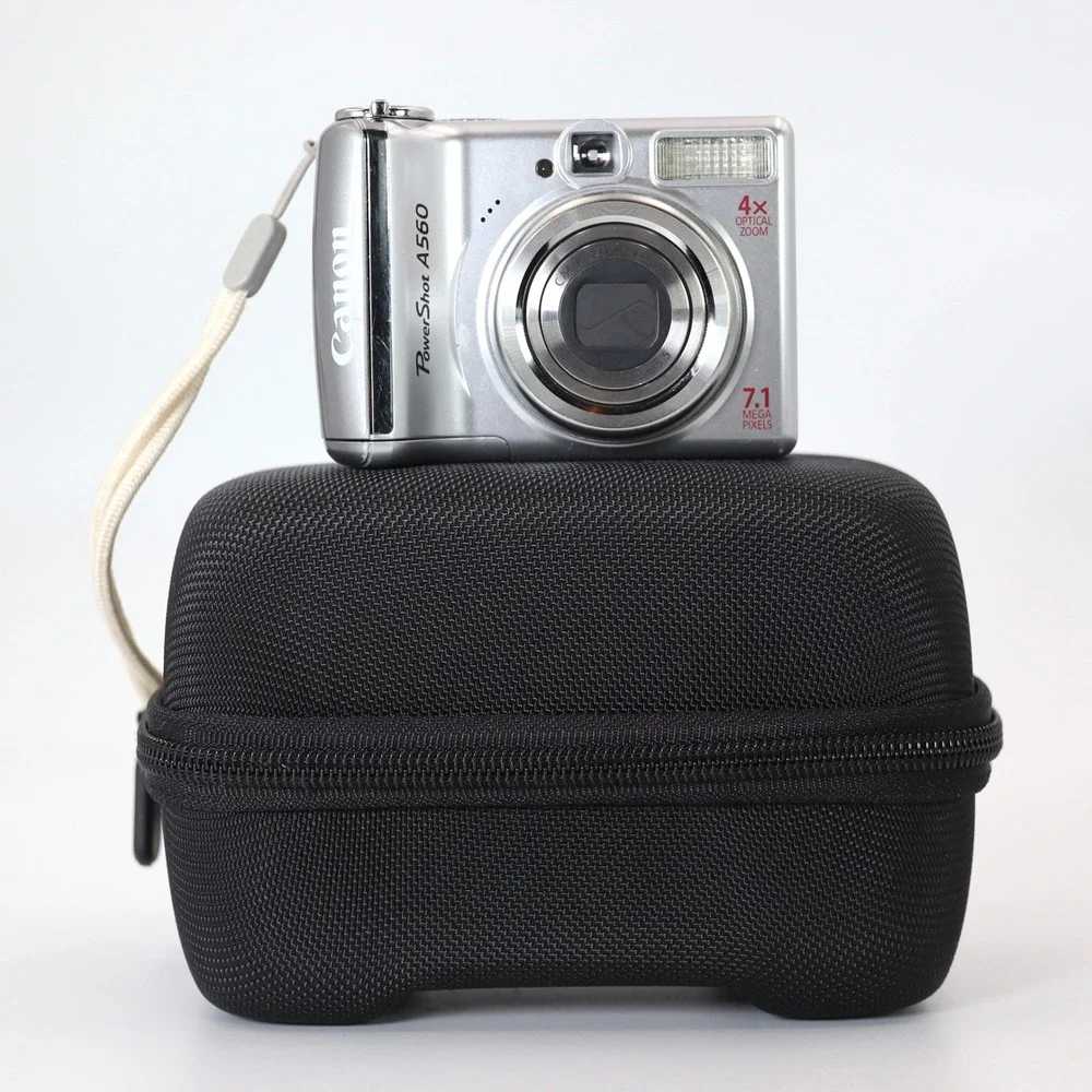 Canon PowerShot A560 7.1MP Digital Camera Silver 4x Optical Zoom Tested Works